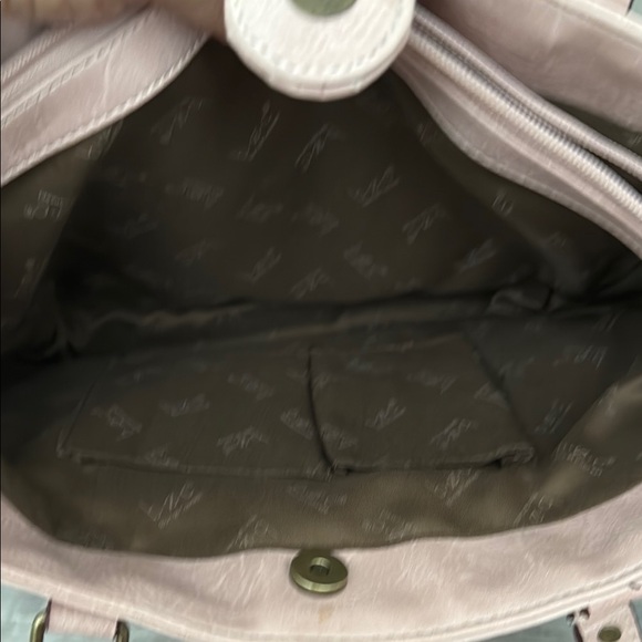 b.o.c. Pink Shoulder Bag with Suede-Like Texture - Picture 4 of 7